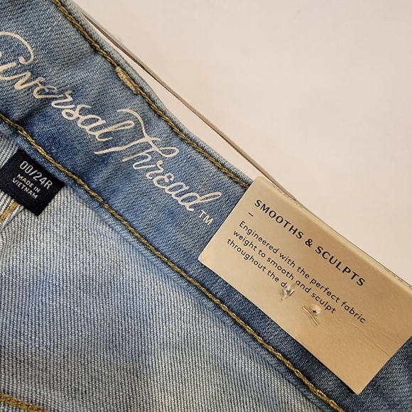 Universal Thread High-Rise Skinny Jeans Distressed Size 00/24R NWT - Picture 11 of 16
